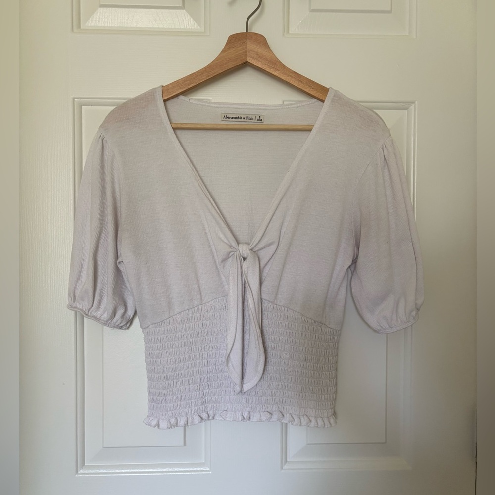 A&F TIE BLOUSE